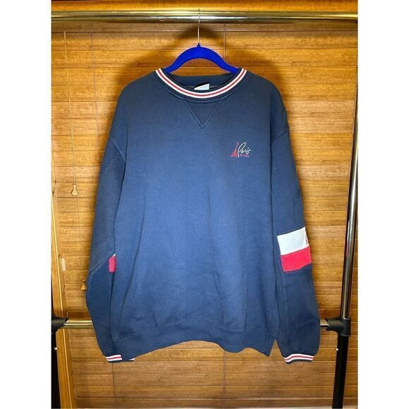 Vintage 90’s Paris Las Vegas Hotel Casino Crewneck Sweatshirt Men’s L - Picture 1 of 5
